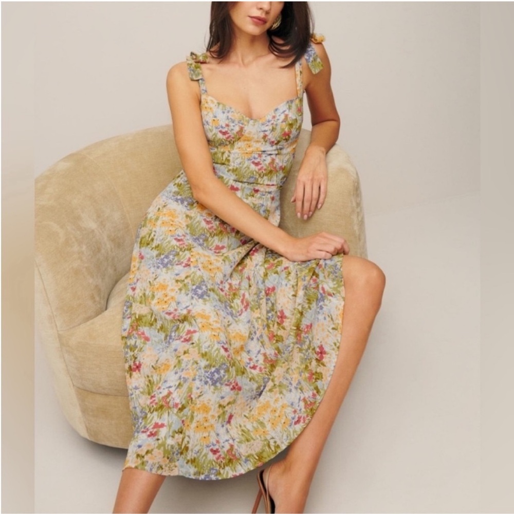 Reformation Nadira floral midi dress
